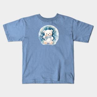 Teddy Bear and Christmas Star Kids T-Shirt